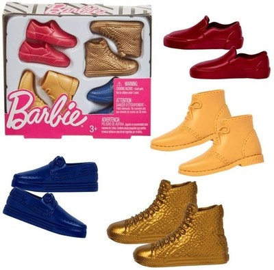 Barbie Ken Men's Shoes Accessory Pack - 4 Pairs Doll Footwear
