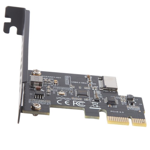 PCI-E 1X zu USB 3.2 GEN1 5 Gbps Type-E A-Key-Erweiterungskarte, Frontpanel-4655 - Afbeelding 5 van 6