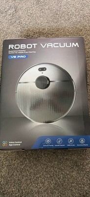 V8 PRO Robot Vacuum Black Cordless App/Voice Control Mopping + Dock
