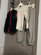 Boys Nautica 3 Piece Set Sweatshirt Vest Sweatpants Size 6 3 piece preowned