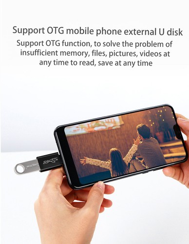 USB Type C To USB 3.0 Charging Adapter OTG 5Gbps High Speed Charger Converter - Picture 5 of 13