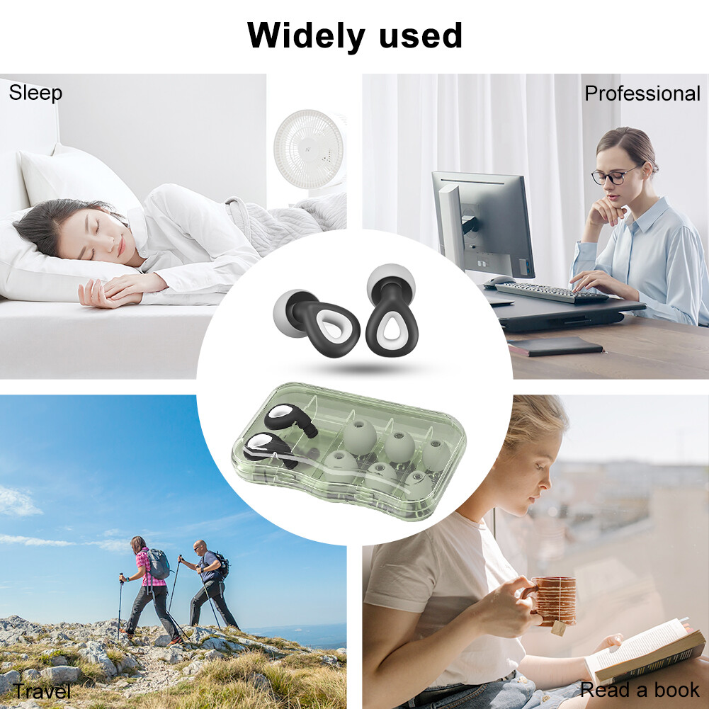 Waterproof Daily Reduce Noise Portable Ear Plug Storage Box For