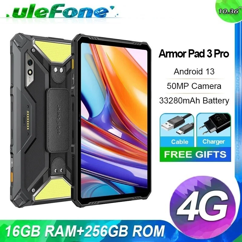 33280mAh Ulefone Armor Pad 3 Pro Robust Tablet 16GB+256GB Android 13 4G Pad 50MP - Bild 2 von 4
