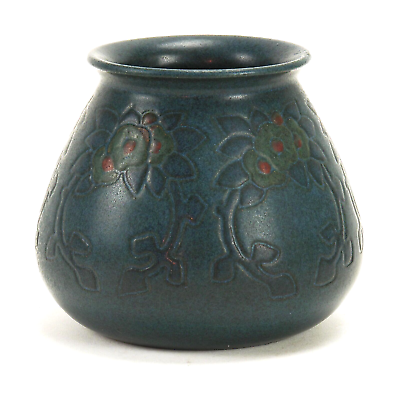 Gray Wide Bowl with Blue Interior by Marblehead Pottery Gray Wide Bowl with Blue Interior by Marblehead Pottery
