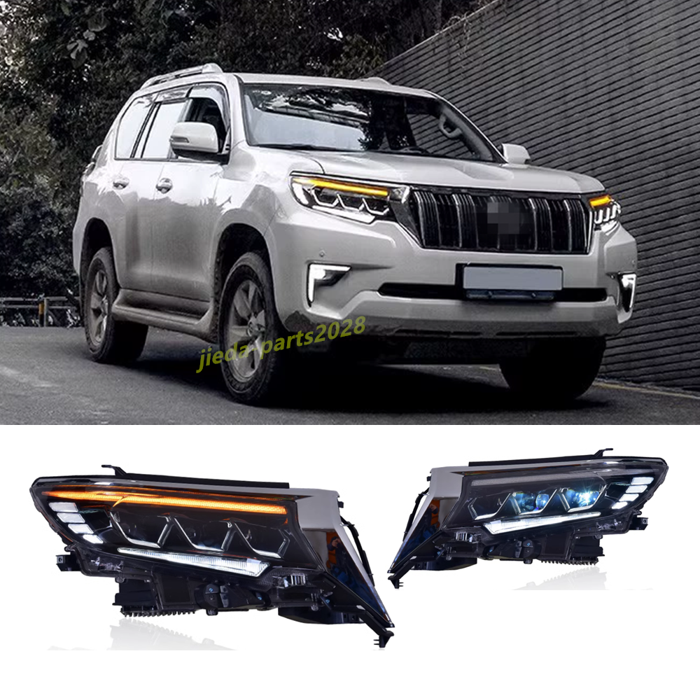 「169」トヨタプラド2018-2020 LC150 drlヘッドランプ For Toyota Prado 2018-2020 LC150 LED Headlights Sequential Turn