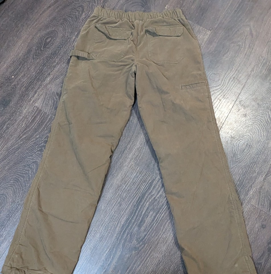 Duluth Trading Pants Mens XS Carpenter Fleece Lined Quilted Double Knee