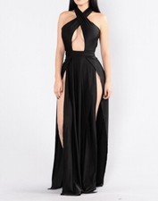 Super Slit Black Dress Size S 