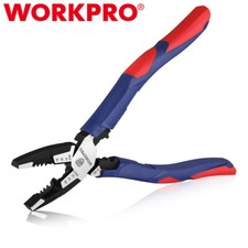 Alicate WORKPRO 8 pulgadas Linesman cortador de alambre pelador alicate combinado multiusos