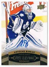 2015-16 UPPER DECK OVERTIME GOLD ANTOINE BIBEAU AUTO TORONTO MAPLE LEAFS #164