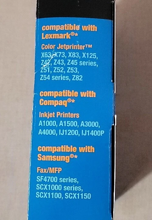 2PK COMPATIBLE Lexmark #70 Black, #20 Color Ink Cartridges SEALED - Image 3 of 4