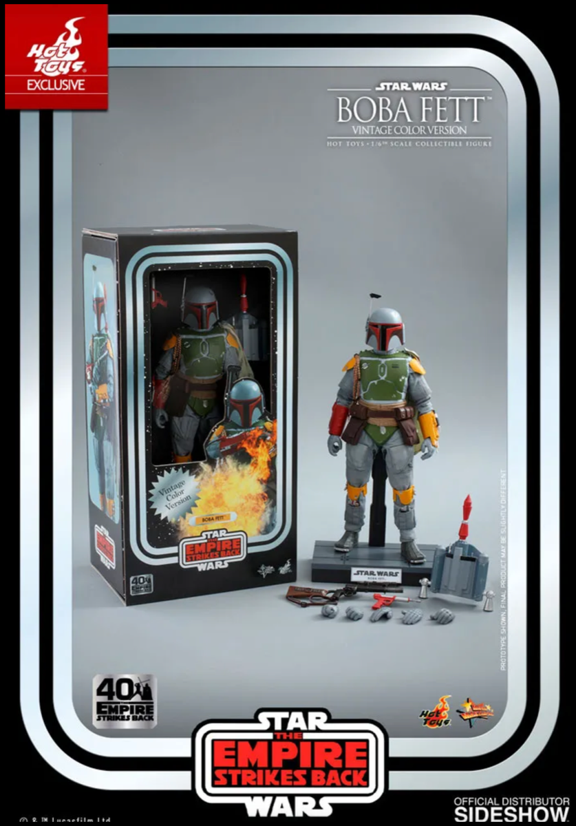 HOT TOYS MMS571 40th Anniversary BOBA FETT Kenner NEW 1/6