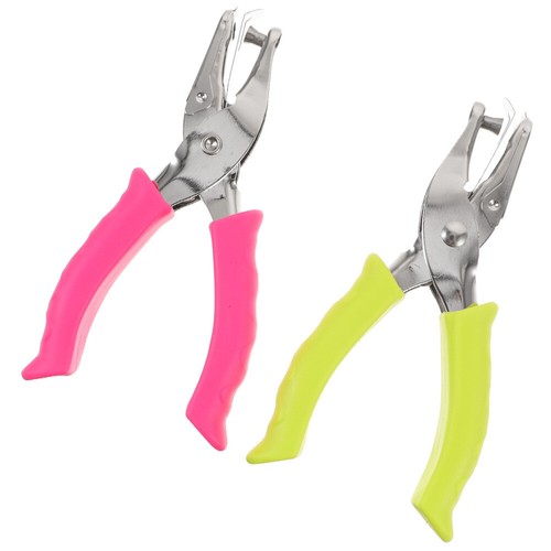 2pcs Paper Crafts Metal Hole Puncher Hole Punchers Craft Hole Punch Office - Picture 7 of 12