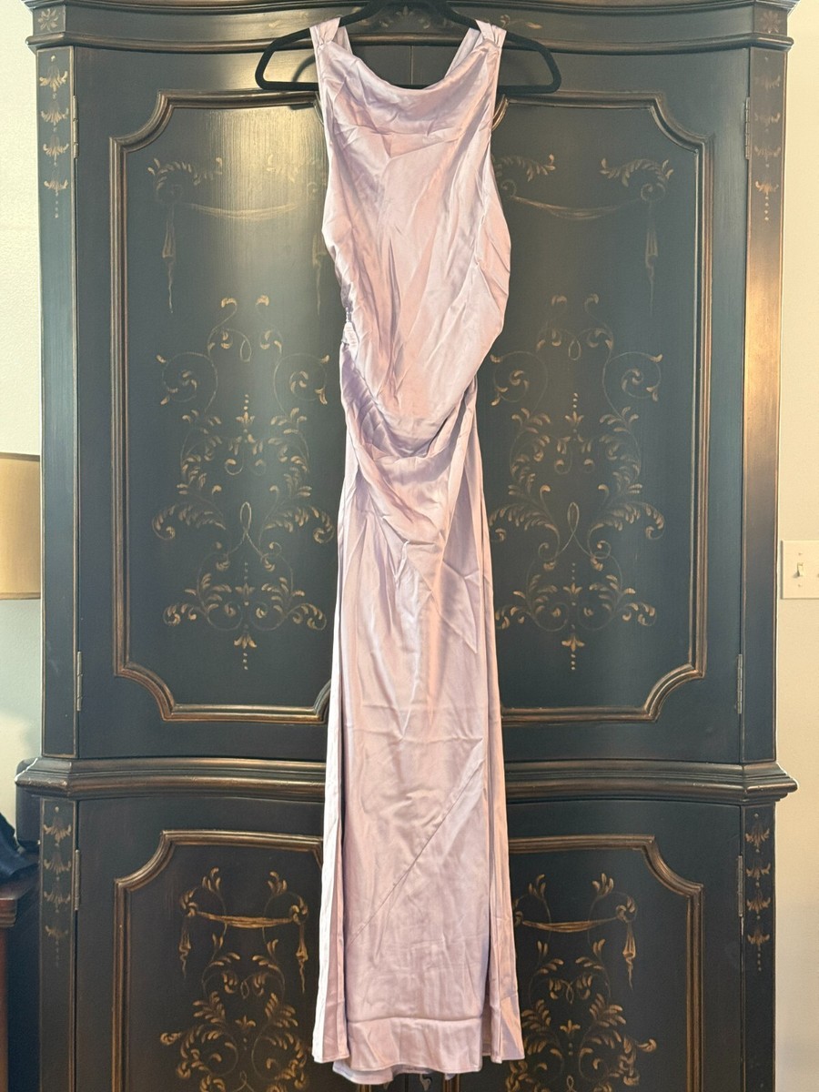 $328 Reformation Casette Silk Dress | Aura | Size 12 ** RARE COLOR **