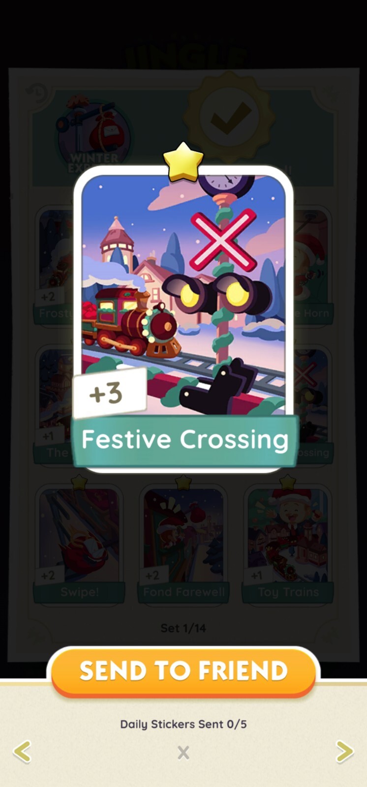 Festive Crossing - 1⭐ Sticker (Read Description) Instant Delivery