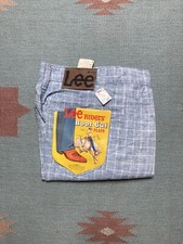 NEW vintage 70s lee boot cut flare pants plaid DEADSTOCK NWT size 12 26x30