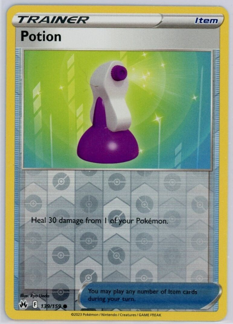 Pokemon TCG Potion 139/159 Crown Zenith Reverse Holo Common