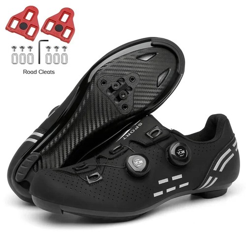 Men's Cycling Shoes Non-slip MTB Road Bicycle Speed Pedal Sneaker with Spd Cleat - Picture 38 of 45
