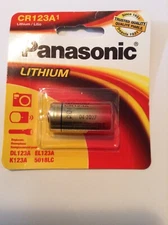 6 pack NEW Panasonic CR123A 3 Volt Photo Lithium Battery Exp-2027