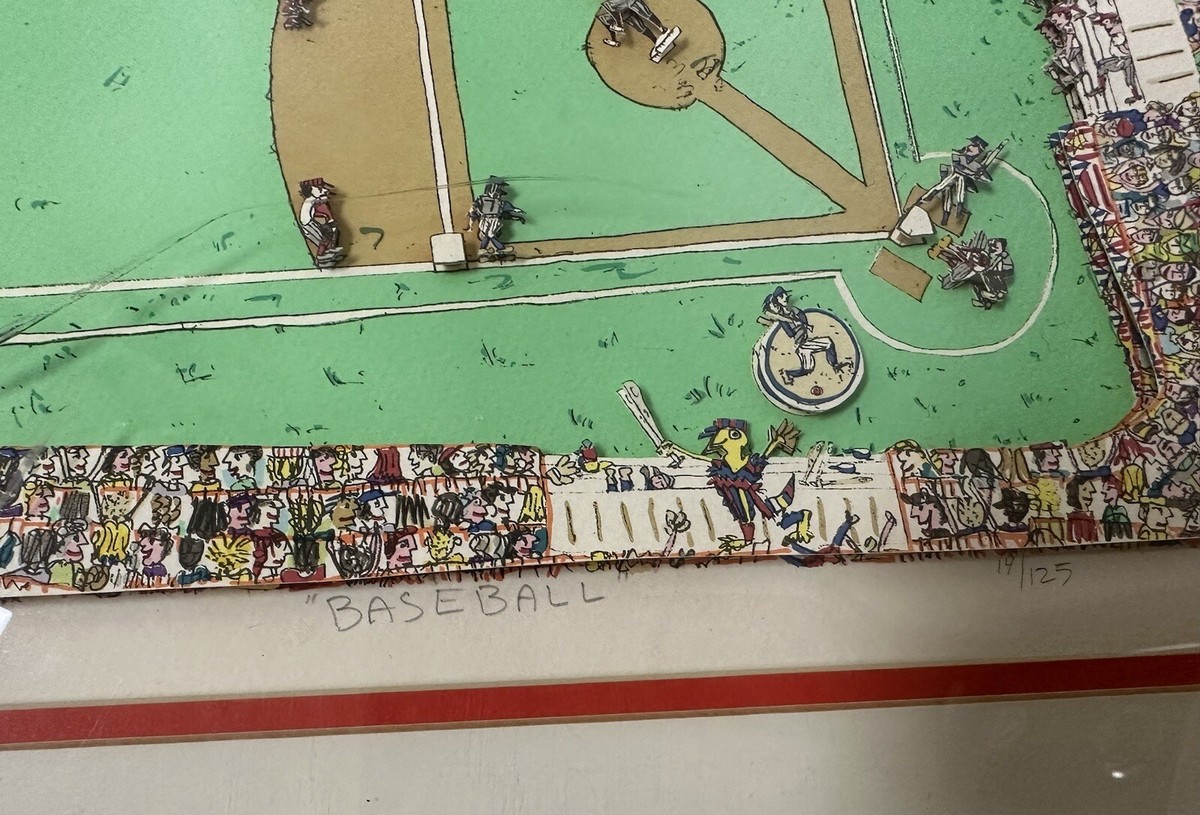 James Rizzi “Baseball” 3D Art | eBay