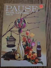Vintage Coca Cola Spring 1965 "Pause For Living" Magazine, Great Condition - G11