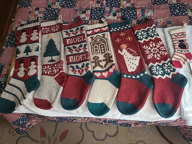 Christmas Stockings The AuGres Sheep Factory Lot Of 7