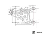 Febi Bilstein 183802 Querlenker FüR Dacia, Renault
