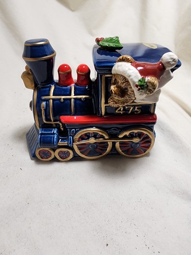 Vintage Otagiri Japan Musical Train Teddy Bear Music Box Plays "Joy to the World - Picture 6 of 10