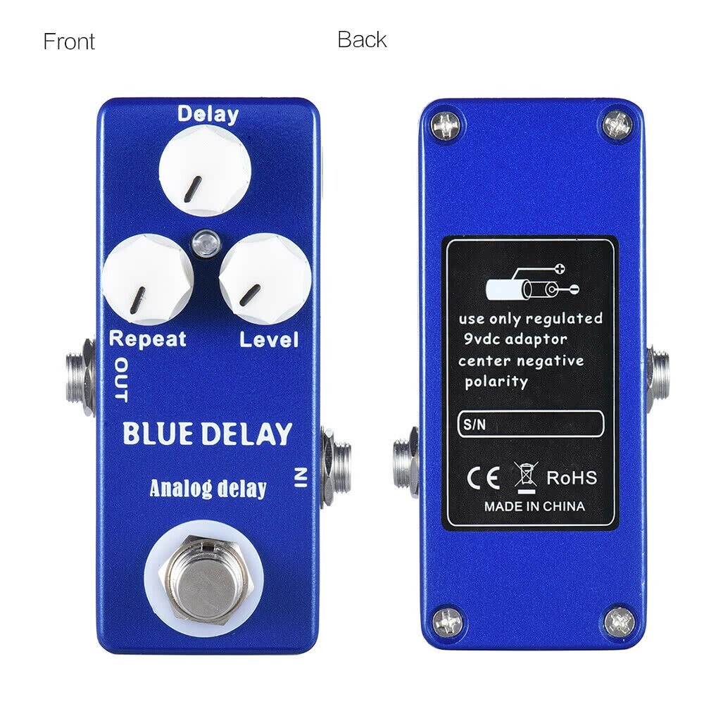 Mosky Blue Delay Guitar Effect Pedal Based on MAD Professor Deep