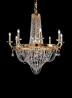 Luxury Brass Gold and Swarovski Crystal Chandelier 13 Lights MS-246