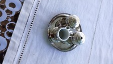 Servizio saliera e pepiera per la tavola vintage argento ENPS Inglese