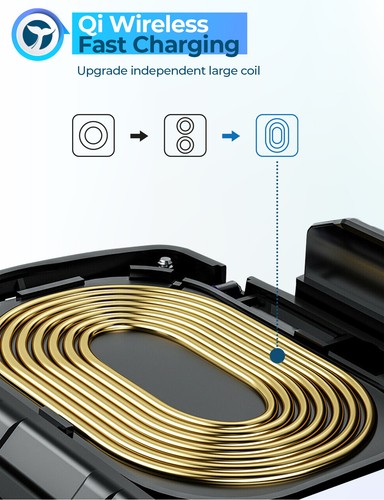 Chargeur de téléphone étanche moto Orcas Qi Charge rapide sans fil Royaume-Uni - Photo 7 sur 8