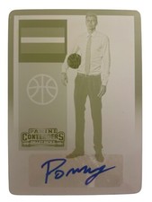 2015 Panini Contenders Yellow Plate 1/1 Auto Kristaps Porzingis Rookie Card #167