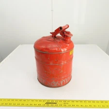 Justrite Red Steel Safety Gas Can 5-Gallon Capacity (UL Listed)