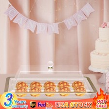 Acrylic Cake Stand with Lid for Wedding, Desserts, and Cookie Display