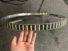 1PC Replacement 17.5'' Quad Row Pure White LED Wheel Light Rim Light For Truck