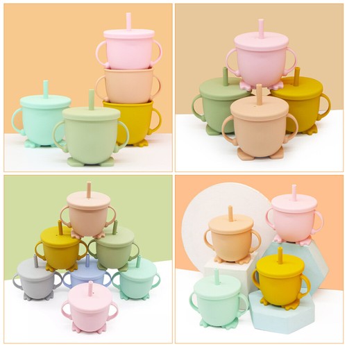 Silicone Cup with Straw Water for Infant Child Container Portable Juice Toddler - 第 12/12 張圖片