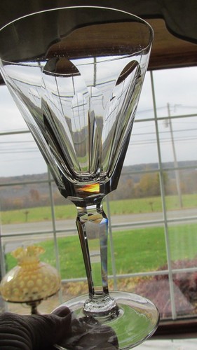 WATERFORD CUT CRYSTAL SHEILA PAT 1958 DISC WATER GOBLET 4"D X 7"H (14 AVAILABLE) - Picture 4 of 5