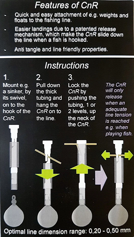 Ghost Catch N`release Self Release Trolling Paravan Bleihalter Schleppblei Blei - Bild 3 von 4