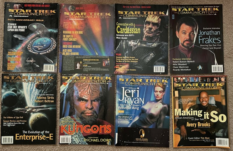 Lot of 8 Star Trek Communicator Magazines #108, 110 - 116