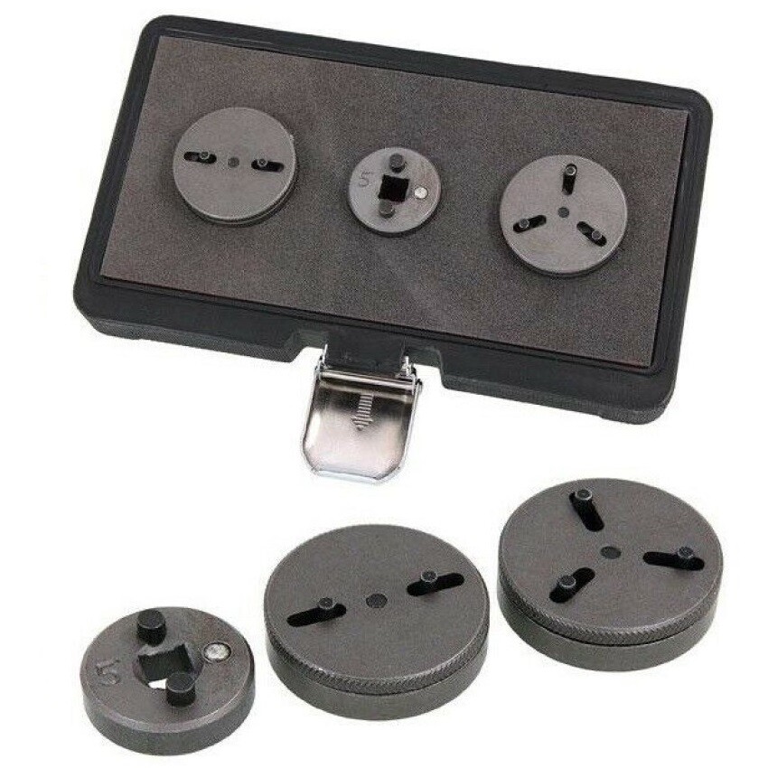 ADJUSTABLE 2 & 3 PIN BRAKE CALIPER ADAPTOR WIND BACK TOOL SET Suitable for EPB