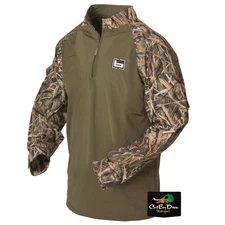 NEW BANDED GEAR L/S ¼ QUARTER ZIP UTILITY SHIRT SHADOW GRASS BLADES CAMO SMALL