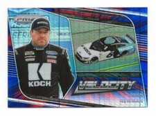  2020 Panini Prizm Prizms Red and Blue Hyper Velocity #76 Ryan Newman