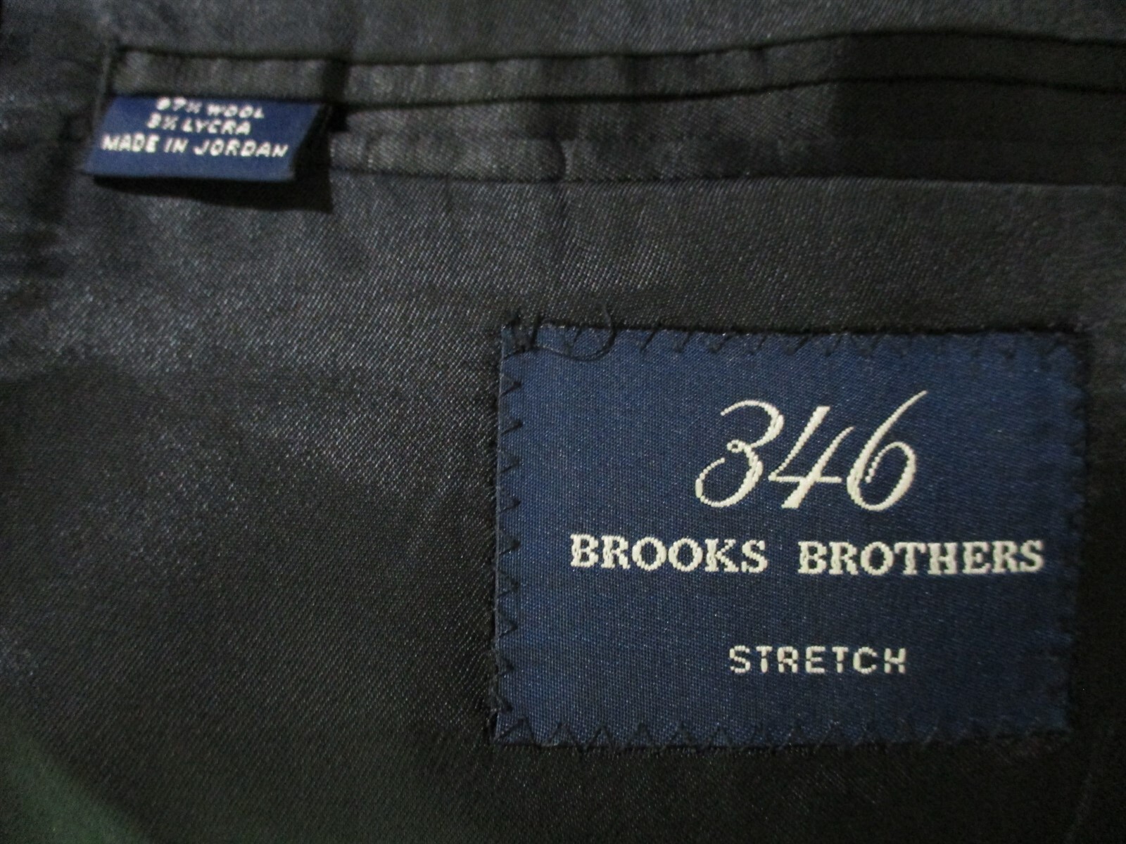 Brooks Brothers 346 Mens Grey Stripe 2 Btn Wool Suit 39R image 5