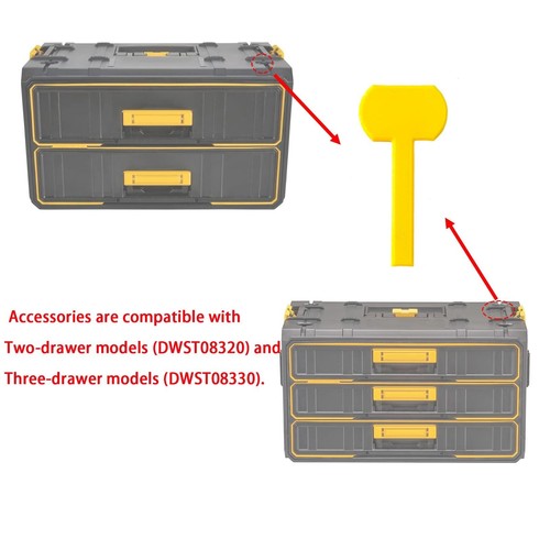 Insertos anti-bamboleo de 16 piezas compatibles con Dewalt Toughsystem 2.0 almacenamiento de herramientas D - Imagen 3 de 4