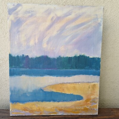 Abstract color composition, landscape painting Swedish artist Bengt Andersson