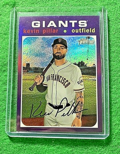 KEVIN PILLAR PRIZM CARD JERSEY #5 GIANTS 2020 TOPPS HERITAGE BASEBALL PRIZM CARD - Photo 1 sur 12