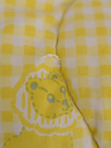 Vintage Baby Crib Comforter Quilt w/ Pillow Yellow Hippo Giraffe Lion Camel - Picture 6 of 8