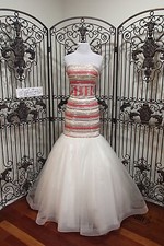 G1634 RACHEL ALLAN G6616 PINK MULTI SZ 4 499 MERMAID PAGEAN FORMAL GOWN DRESS