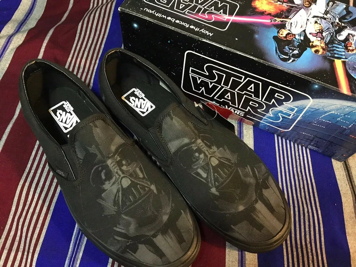 Med vilje tyv Tørke NEW Vans Star Wars Mens 11.5 DARTH VADER Disney Classic Slip On Shoes VERY  RARE | eBay