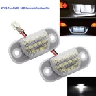 2PCS LED License Plate Light For Audi 80 B4 Convertible 100/S4 C4 A6/S6 C4 1991-2000